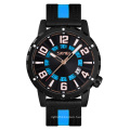 New Arrival Skmei 9202 Leather Quartz Watch Men Wristwatch Yellow Waterproof 3ATM Branded